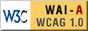 Level A conformance icon,           W3C-WAI Web Content Accessibility Guidelines 1.0